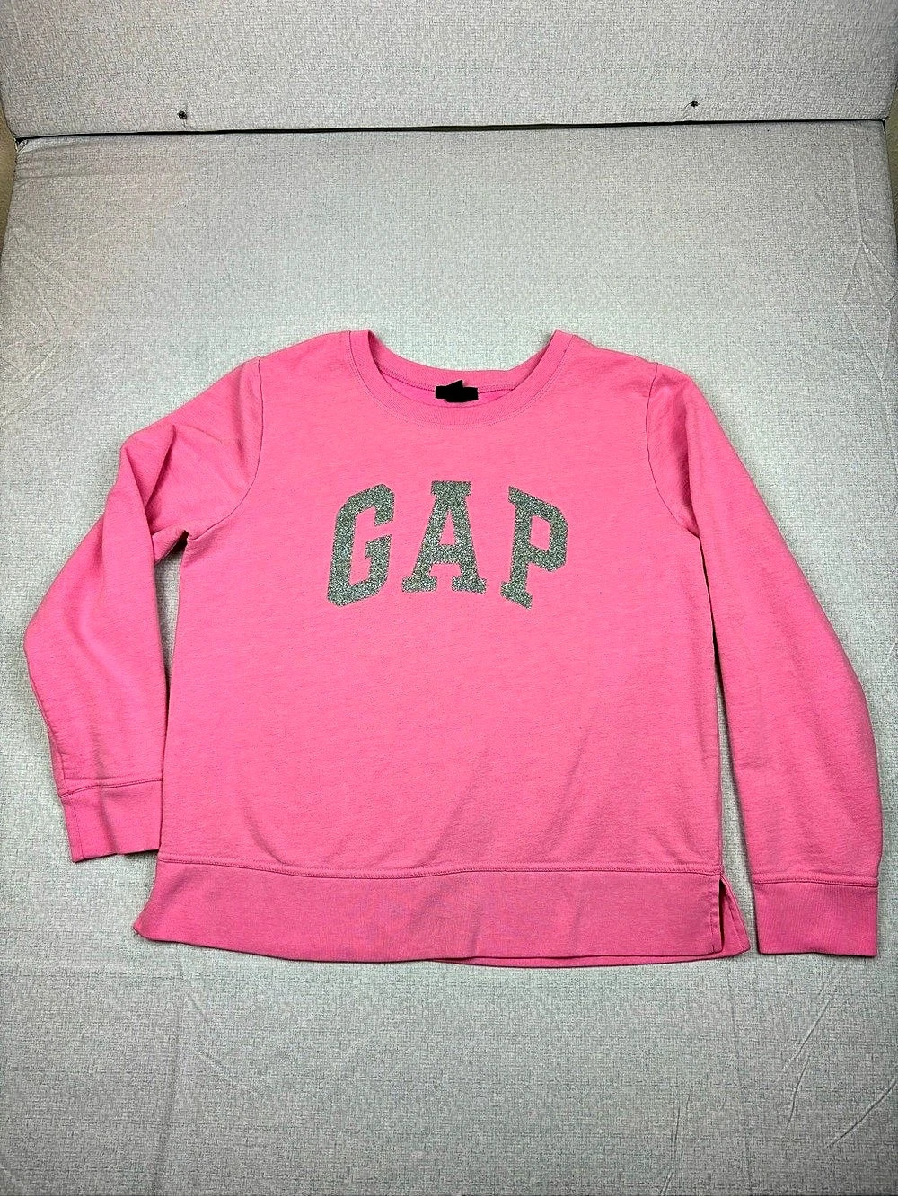 Gap Girls Pink Logo Sweatshirt Size 10/12